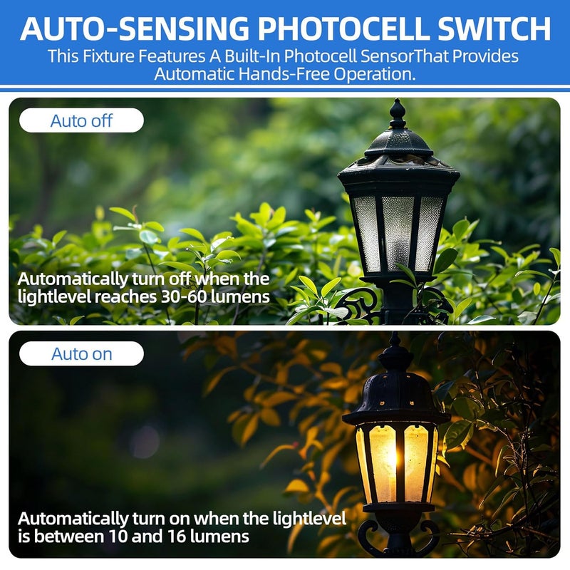 RAWILL 2 Pcs Photocell Sensor for Outdoor Lights, 120-277VAC Wide Voltage,50/60 Hz Dusk to Dawn Photocell Switch, IP54 Waterproof for High Power Loads in Commercial or Industrial - Image 4